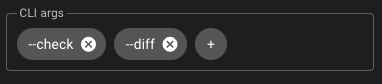 CLI args option in Semaphore